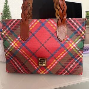 Donney & Bourke Plaid satchel (Red)
